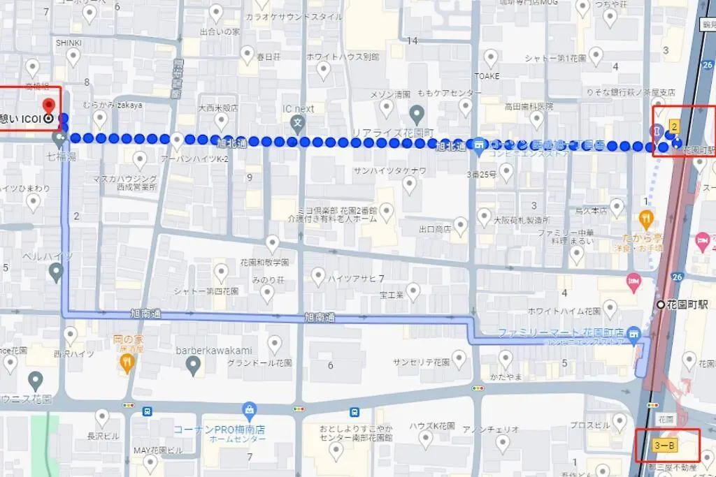 Icoi/怡香居/憩い（大阪市内、無料駐車場付き、難波、心斎橋電車で10分） アパート